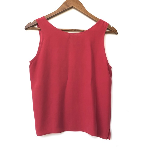 *SOLD* Eileen Fisher Silk Sleeveless Top - Picture 3 of 4